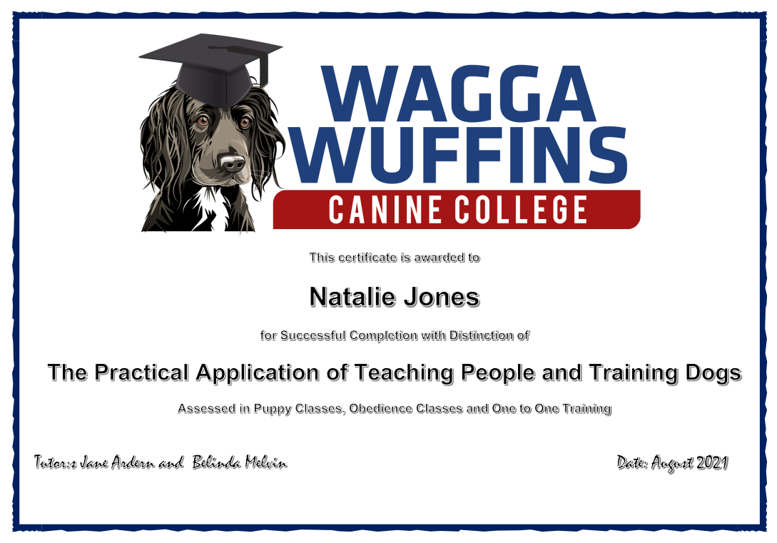 Wagga Wuffins Certified